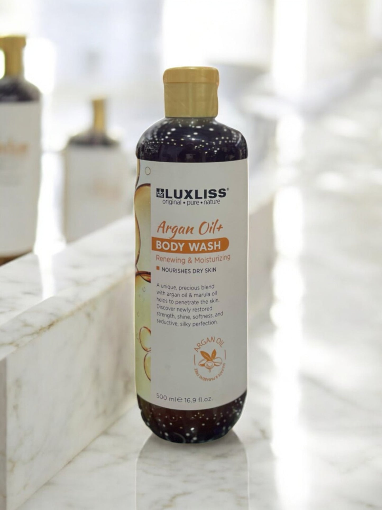 Luxliss Argan Oil+ Body Wash Renewing & Moisturizing 500mL