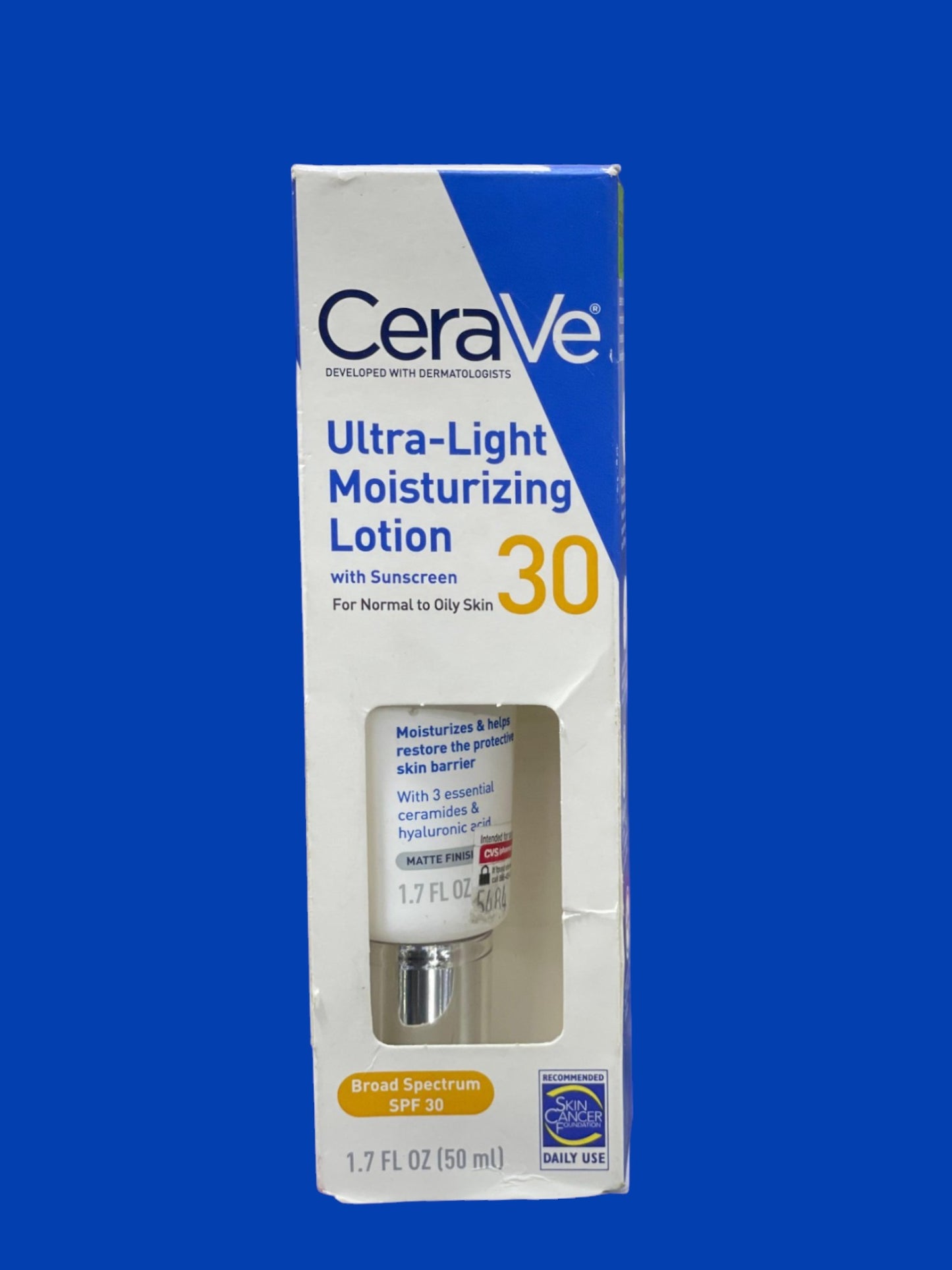 CeraVe Ultra-Light Moisturizing Lotion With Sunscreen SPF 30 (50mL)