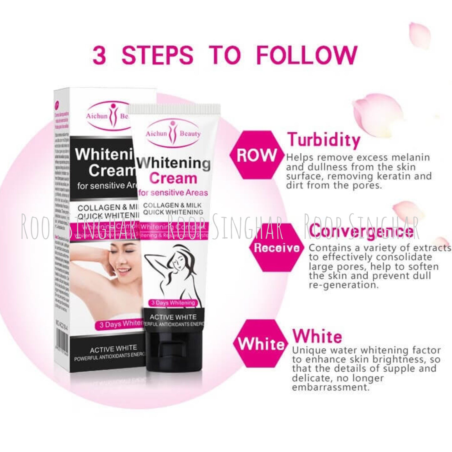 Aichun Beauty Whitening Cream for sensitive Areas(50ml)