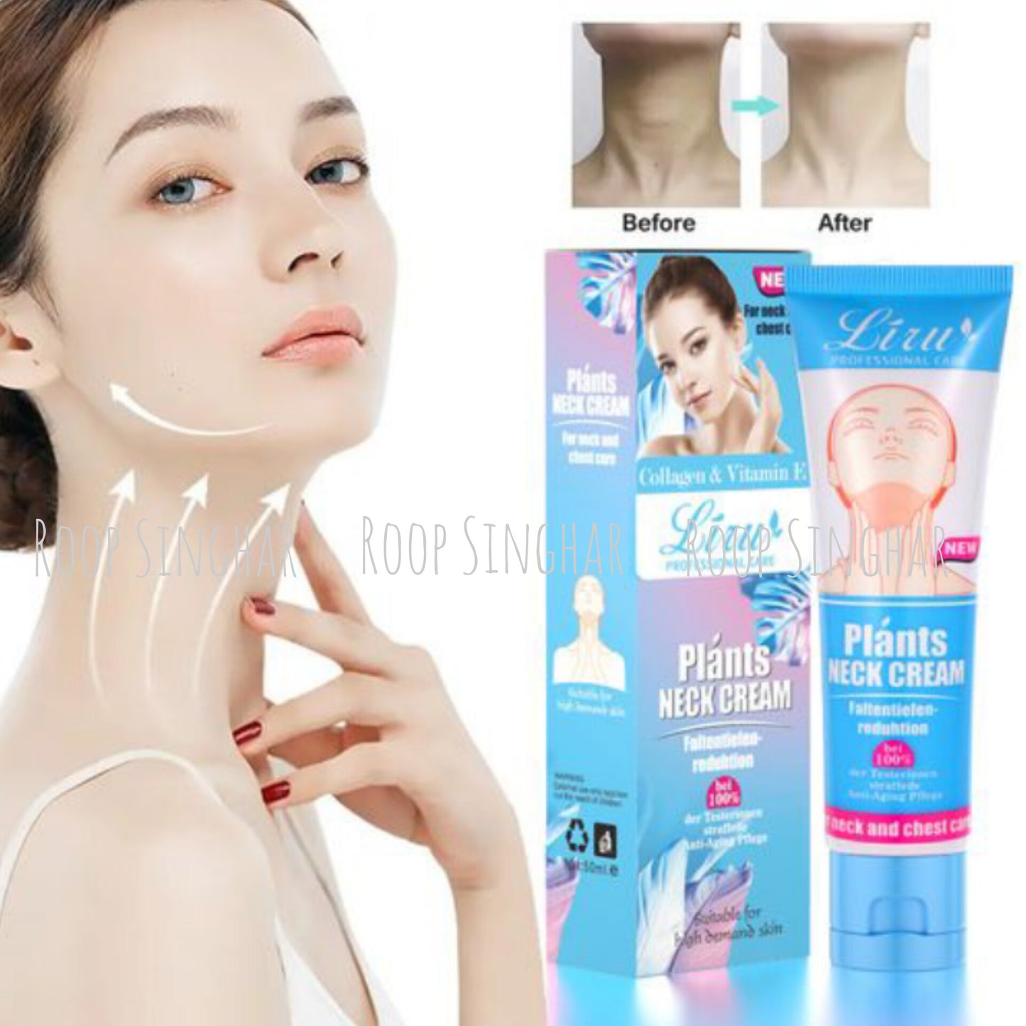 Liru PROFESSIONAL CARE Collagen & Vitamin E Cream Neck Cream (50ml)