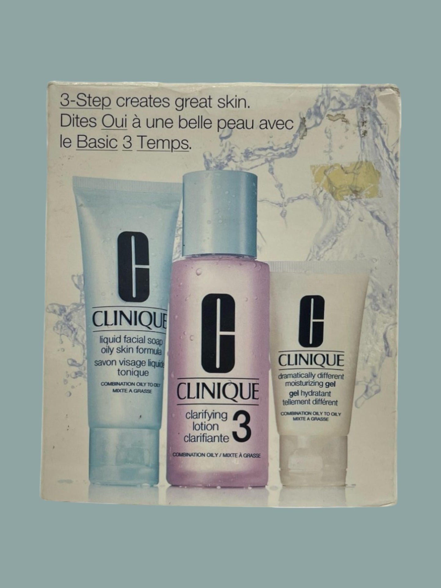 Clinique 3 Step skin care system Travel – For Dry Combination Skin