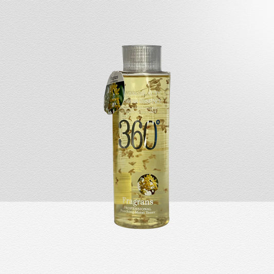 360 Blossom Essence Toner (Fragrans) 300mL: Embrace botanical luxury with fragrant blossoms. Hydrate, balance, and indulge in petal-soft radiance for a rejuvenated complexion.