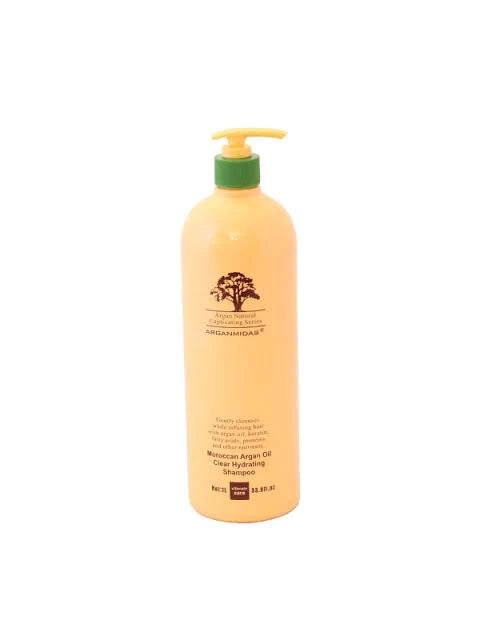 Luxurious Argan Oil Shampoo - Clear Hydration for Silky Strands (1000 mL)