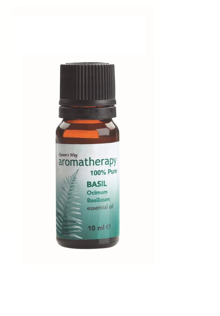 The Aromatherapy Basil Essential Oil 10 mL: Refresh your senses with the natural essence of basil. Elevate your well-being in a convenient 10 mL bottle.