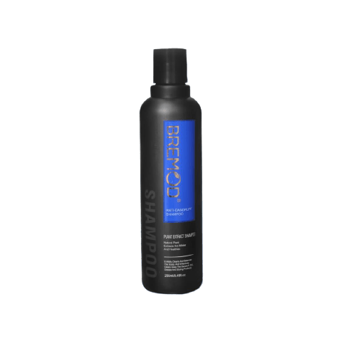 Bremod Plant Extract Shampoo for Dry Hair. Anti-dandruff formula for flake-free scalp. 250ml bottle for long-lasting use. Infused with plant extracts for nourishing hair. Suitable for regular use on all hair types.