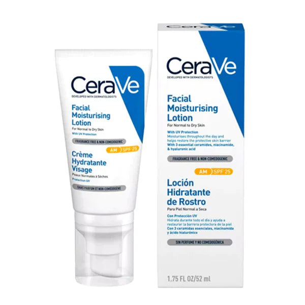 CeraVe Facial Moisturising Lotion SPF 50 (52 mL): Daily defense with SPF 50, ceramides, and lightweight hydration. Perfect for radiant and protected skin.