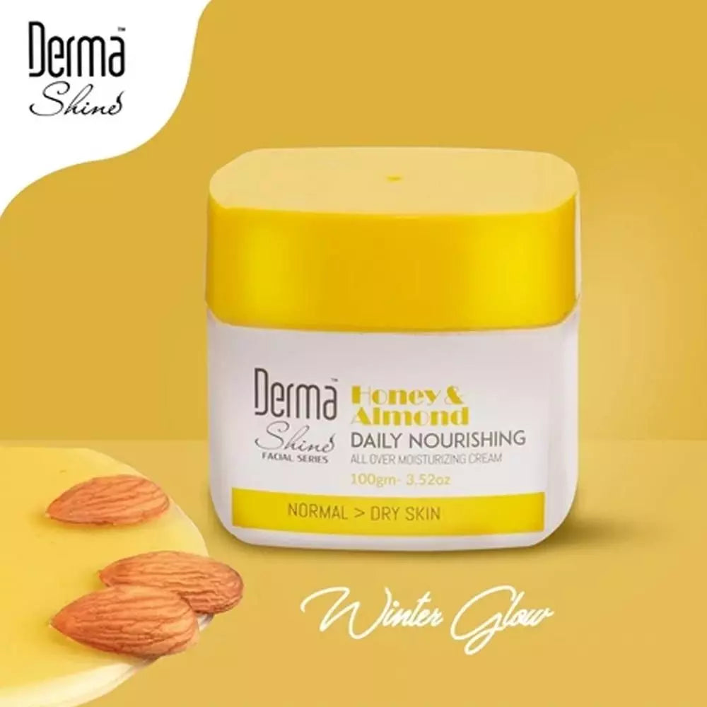 Revitalize with Derma Shines Almond & Honey Mask (100g) for radiant skin.