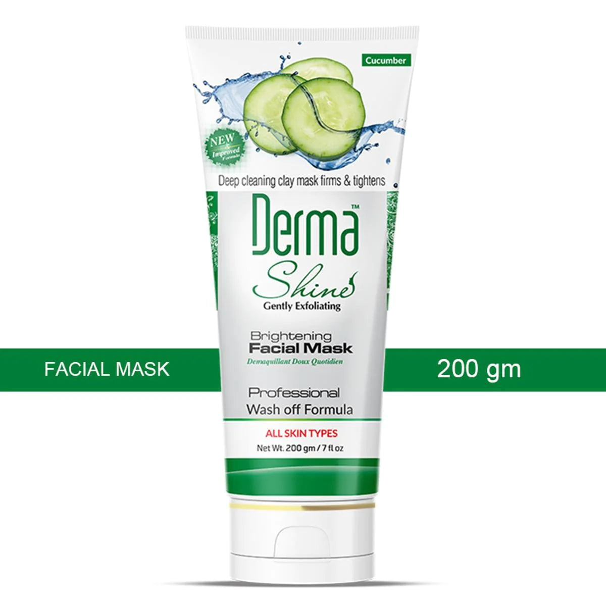 Derma Shines Cucumber Mask: Spa-like glow in 200g.