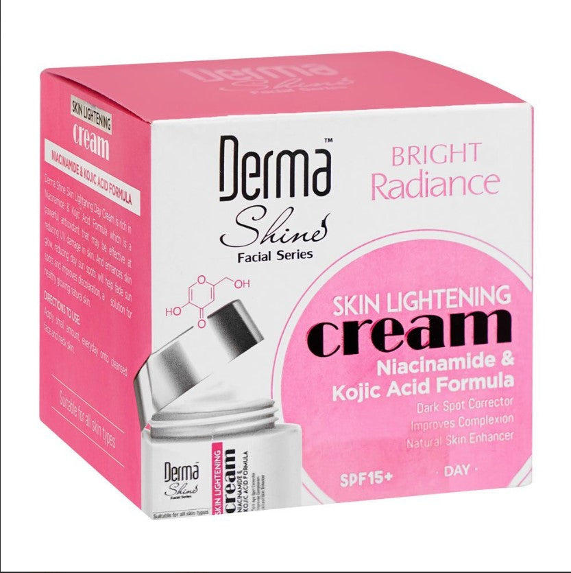 Radiant glow with Derma Shines Lightening Cream.