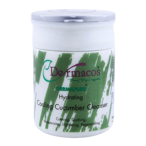 Dermacos Cooling Cucumber Cleanser 500g: Fresh cleanse with cucumber essence.