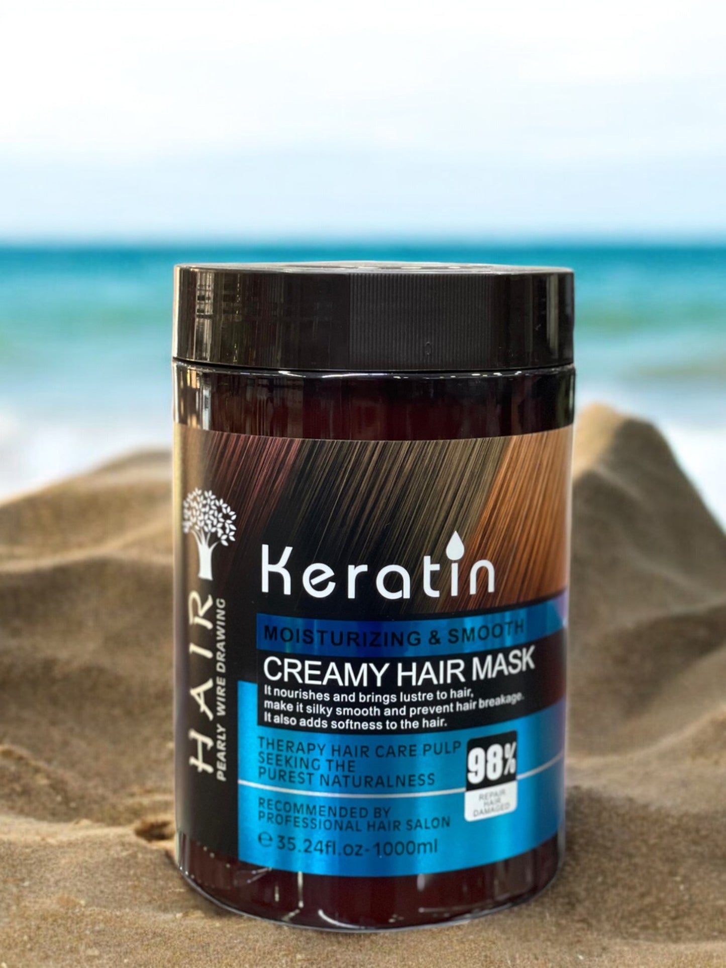 Hair Pearly Wire Drawing Keratin Creamy Mask 1000mL