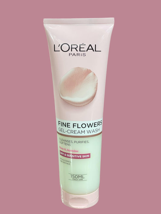 LOREAL PARIS FINE FLOWERS GEL CREAM WASH SENSITIVE SKIN 150 ML