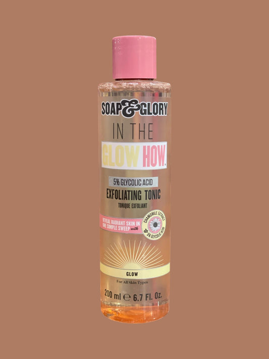 Soap & Glory In The Glow How' 5% Glycolic Acid Face Exfoliating Tonic 200 mL