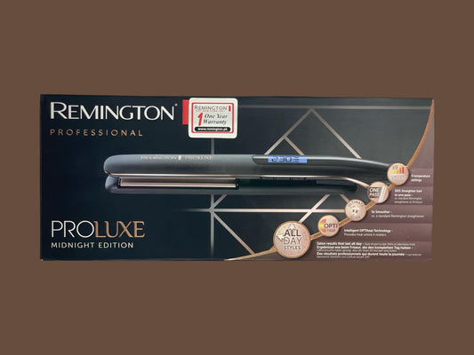 REMINGTON PROLUXE MIDNIGHT EDITION HAIR STRAIGHTENER - S9100B