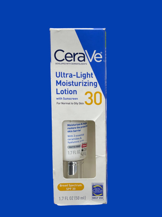 CeraVe Ultra-Light Moisturizing Lotion With Sunscreen SPF 30 (50mL)