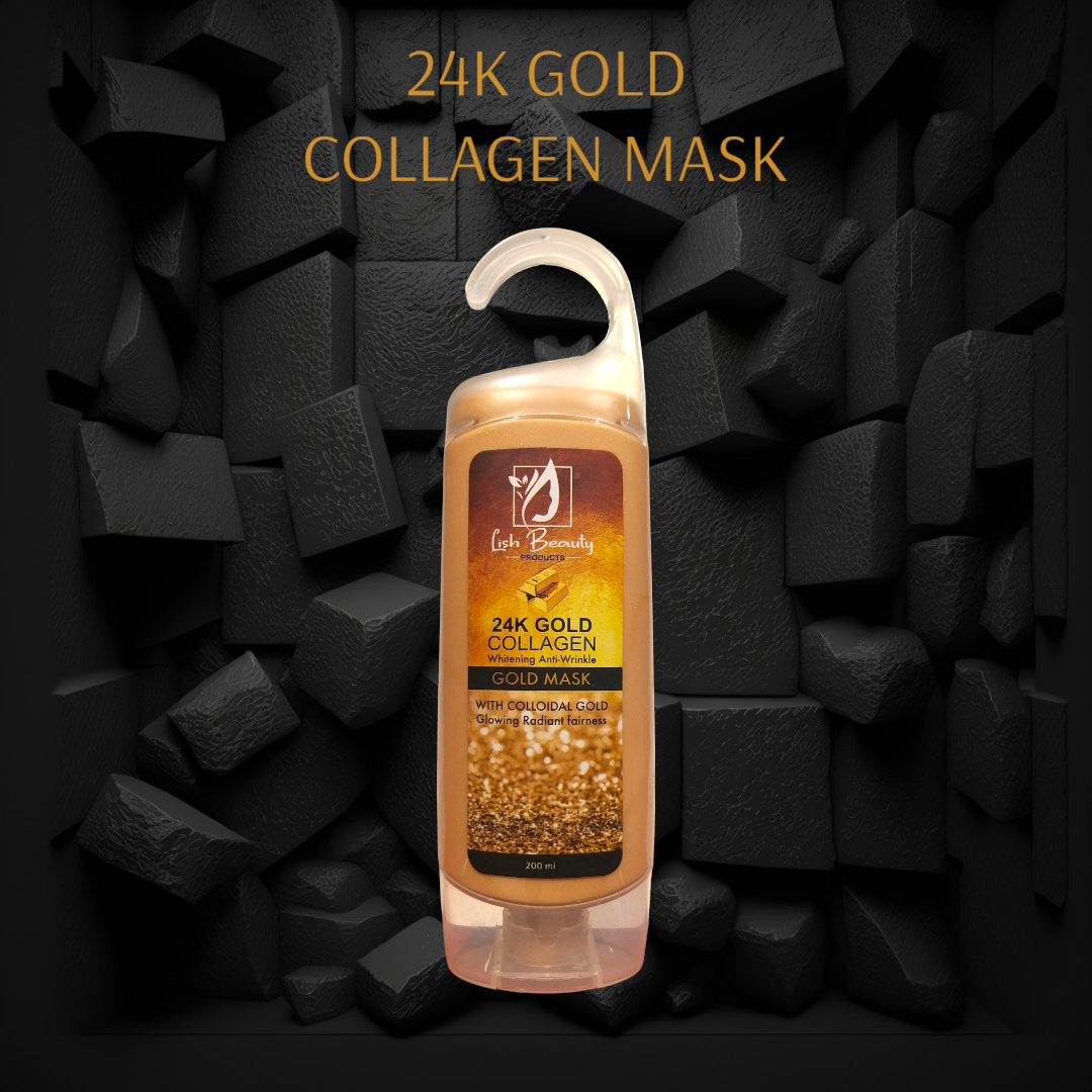 Lish Beauty 24k Gold Collagen Whitening Anti- Wrinkle Gold Mask 200mL