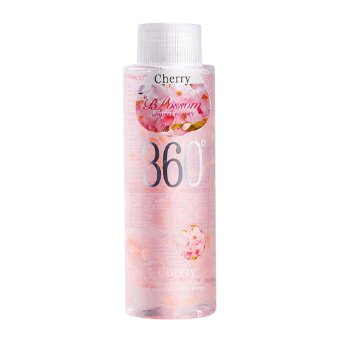 360 Blossom Essence Toner (Cherry) 300mL: Elevate your skincare with the essence of cherry blossoms. Hydrate, balance, and illuminate for a petal-soft radiance.