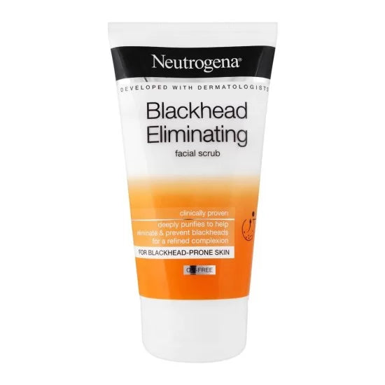 Clear skin starts here: Neutrogena Blackhead Eliminating Cleanser 150 mL.