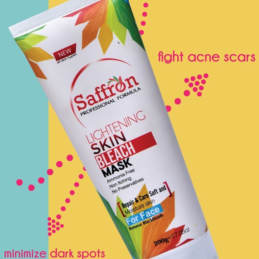 Saffron Face Lightening Skin Bleach Mask 200g