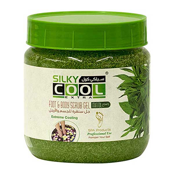 Refreshing Silky Cool Foot & Body Scrub Gel (500 mL) for Smooth Skin.