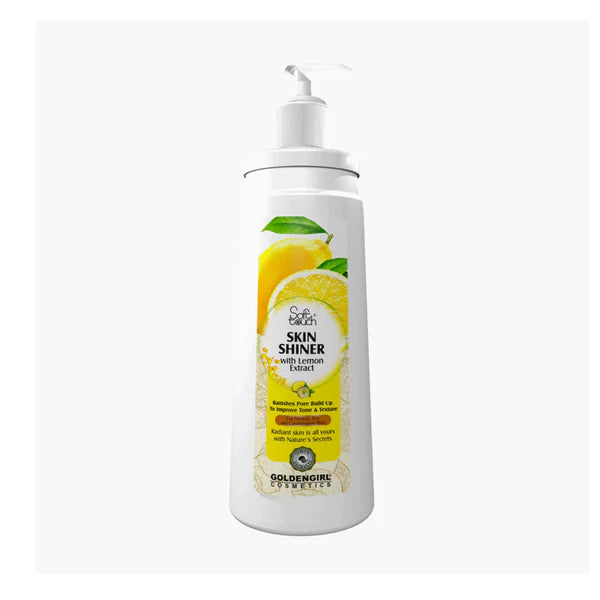 Soft Touch Skin Shiner, Lemon Extract, 500 mL - Revitalize with Citrus Glow.