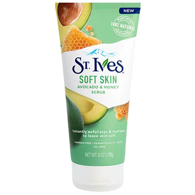 St. Ives Avocado & Honey Scrub: Softens & Glows (170g)