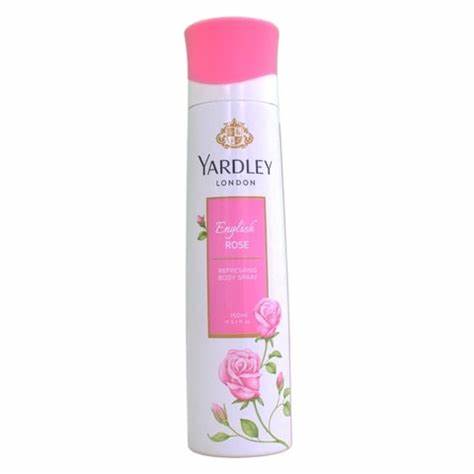 Yardley London English Rose Body Spray: Timeless floral elegance in every spritz.
