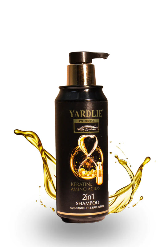 Yardlie Keratin & Amino Acid 2-in-1 Shampoo 500 mL: Elevate your hair care with the power of keratin and amino acids. Nourish, strengthen, and enjoy silky, manageable tresses.