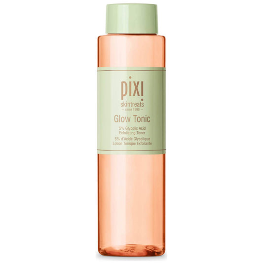 Pixi Glow Tonic 250mL: Transformative exfoliation for radiant skin. Infused with glycolic acid and soothing botanicals. Unveil luminosity with Pixi Skintreats.