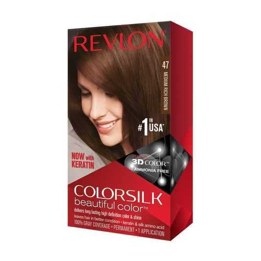 Revlon ColorSilk - 47 (Medium Rich Brown)