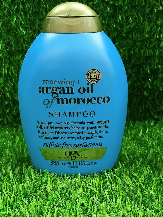 OGX Renewing + Argan Oil Of Morocco Shampoo - 385ml: Luxurious hair care with the nourishing power of argan oil for radiant, salon-worthy strands.