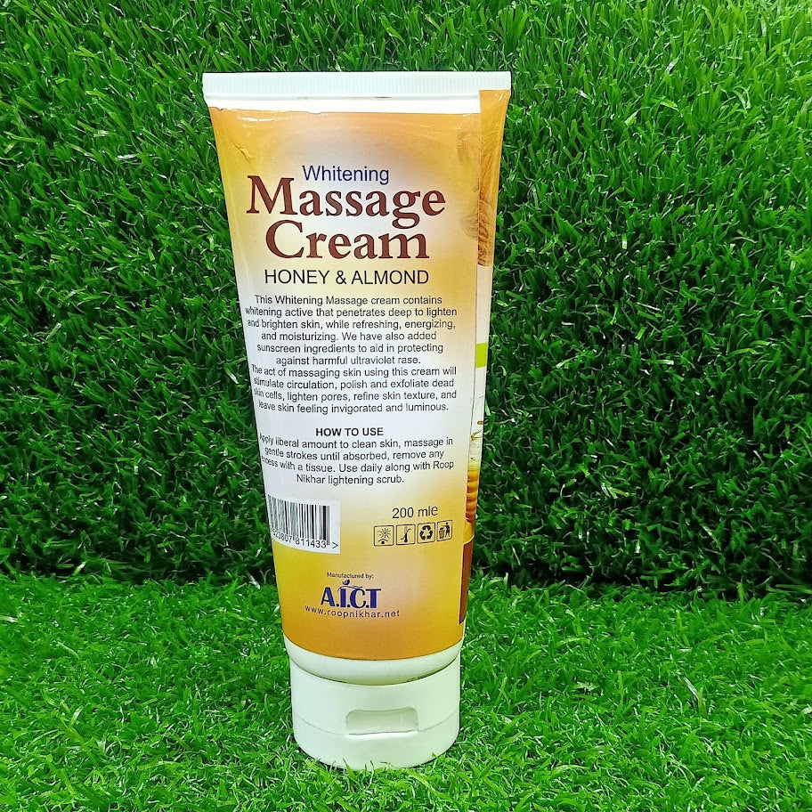 Roop Nikhar Whitening Massage Cream 200ml (Honey & Almond)