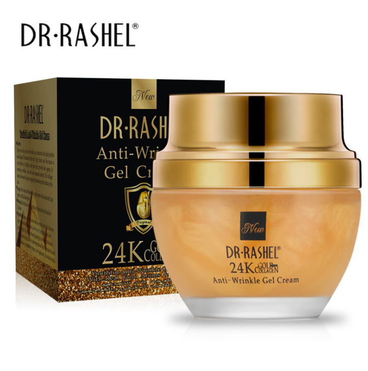Anti-aging cream gel with collagen and gold particles DR. RASHEL, 50 ml
