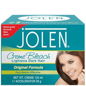 Jolen Creme Bleach Lightens Dark Hair 125ml
