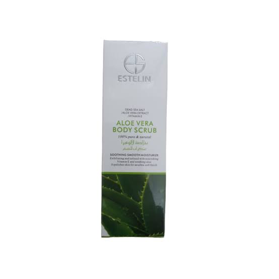 Estelin Aloe Vera Body Scrub 200g: Spa-worthy indulgence with the soothing power of Aloe Vera. Elevate your body care with Estelin's natural renewal.