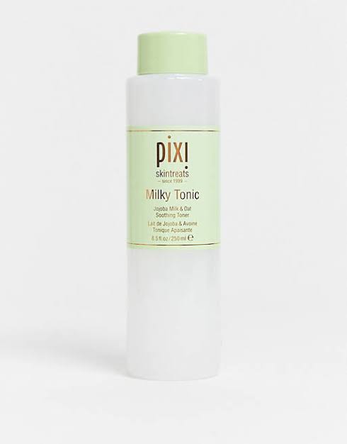 Pixi Milky Tonic 250mL: Nurturing toner with lactic acid and oat extract. Elevate your skincare routine with Pixi Skintreats.